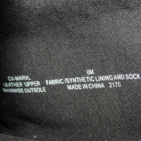 Chelsea & Violet Tall Leather & Suede Boots Size 8 Croc Embossed - Picture 13 of 16